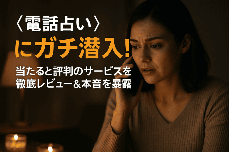 「電話占い」にガチ潜入！当たると評判のサービスを徹底レビュー＆本音を暴露