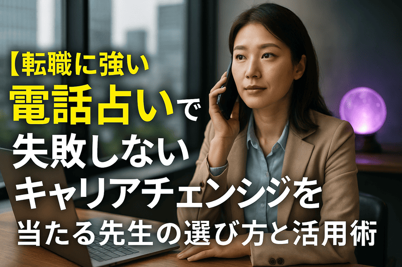 「転職に強い電話占い」で失敗しないキャリアチェンジを！当たる先生の選び方と活用術